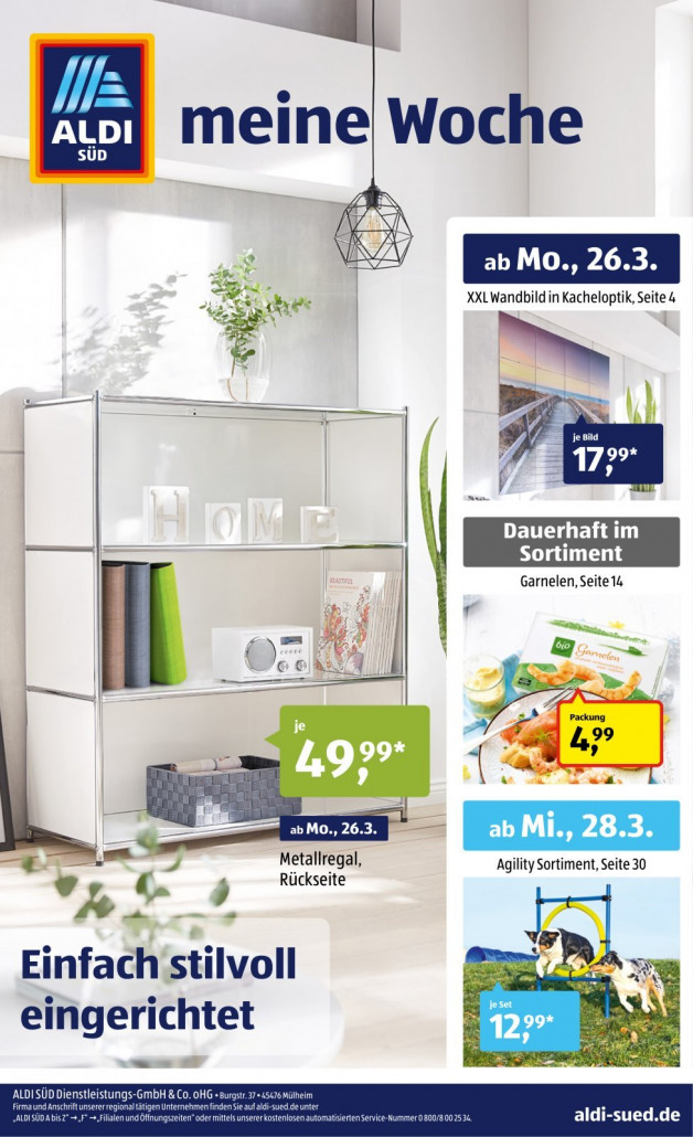 Aldi Süd Prospekte gültig von 26.03.2018 bis 31.03.2018