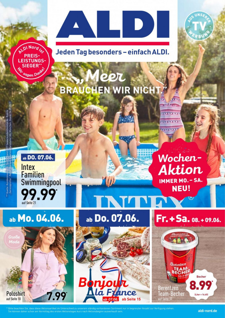 Aldi Nord Prospekte gültig von 04.06.2018 bis 10.06.2018