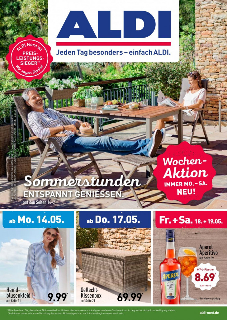 Aldi Nord Prospekte gültig von 14.05.2018 bis 19.05.2018