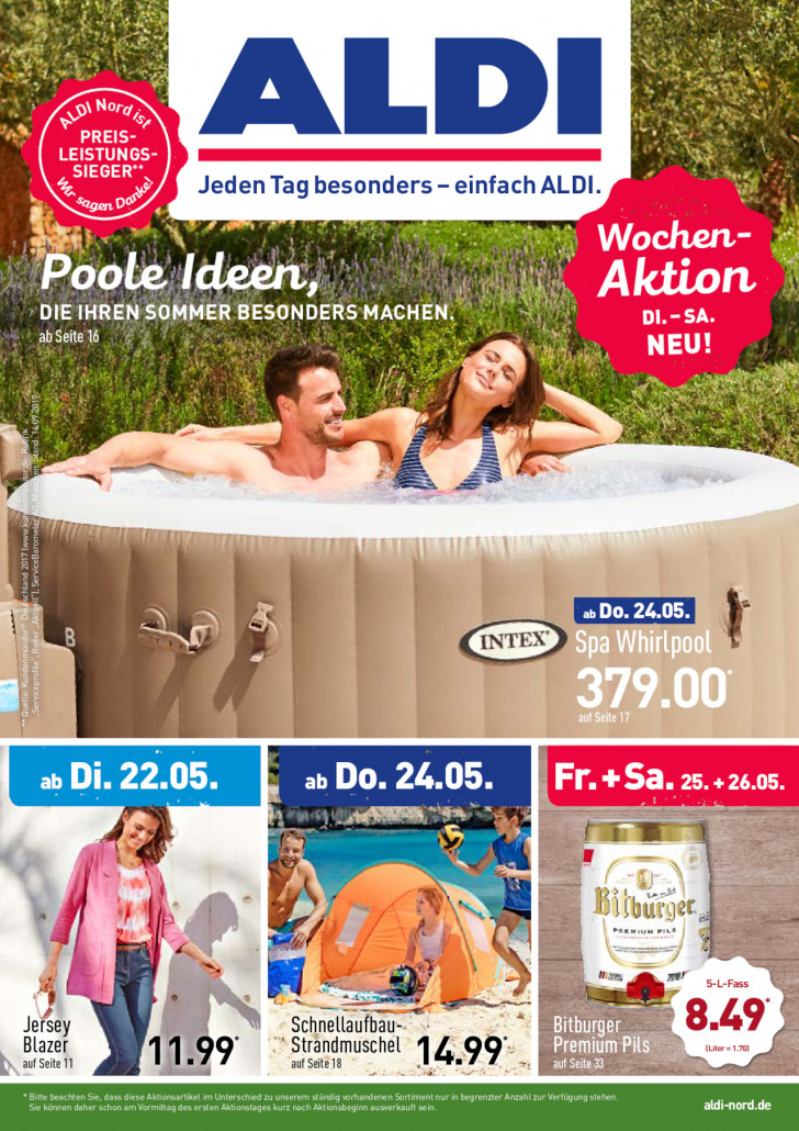 Aldi Nord Prospekte gültig von 22.05.2018 bis 26.05.2018