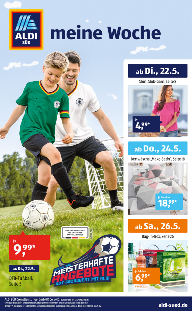 Aldi Süd Prospekte gültig von 22.05.2018 bis 26.05.2018