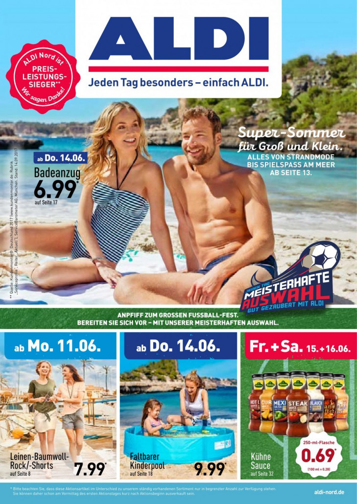 Aldi Nord Prospekte gültig von 11.06.2018 bis 16.06.2018