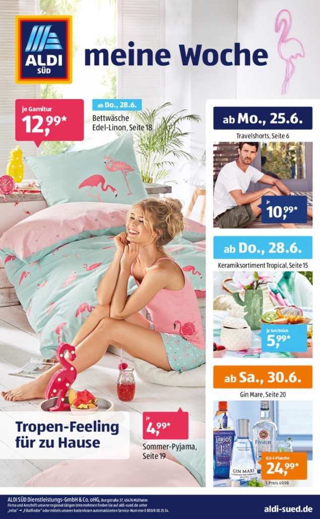 Aldi Süd Prospekte gültig von 25.06.2018 bis 30.06.2018