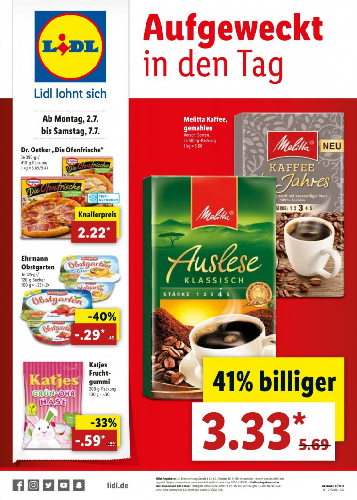 Lidl Prospekte gültig von 02.07.2018 bis 07.07.2018