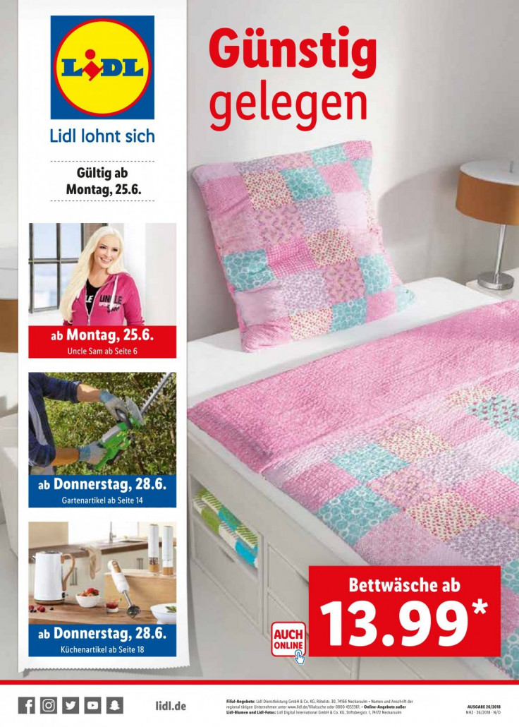 Lidl Prospekte gültig von 25.06.2018 bis 01.07.2018