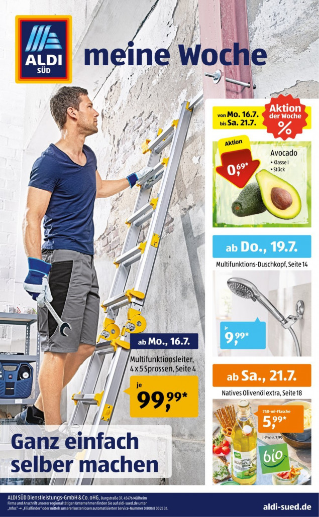 Aldi Süd Prospekte gültig von 16.07.2018 bis 22.07.2018