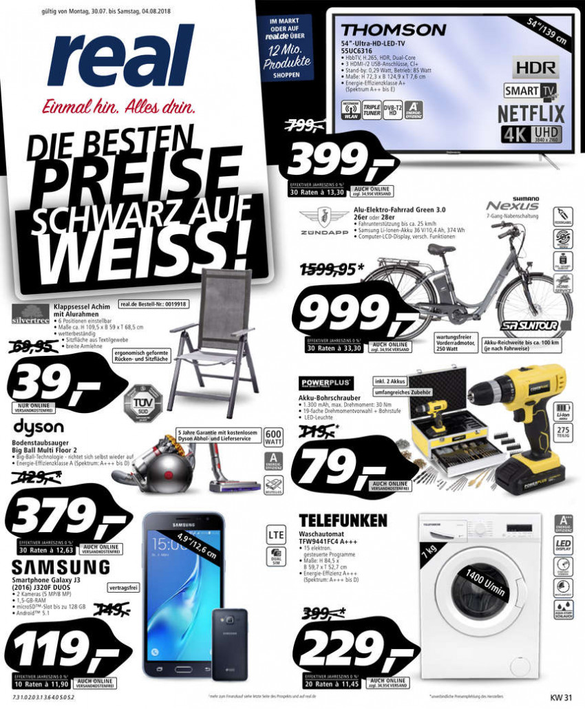 real Die besten Preise 30.07.2018