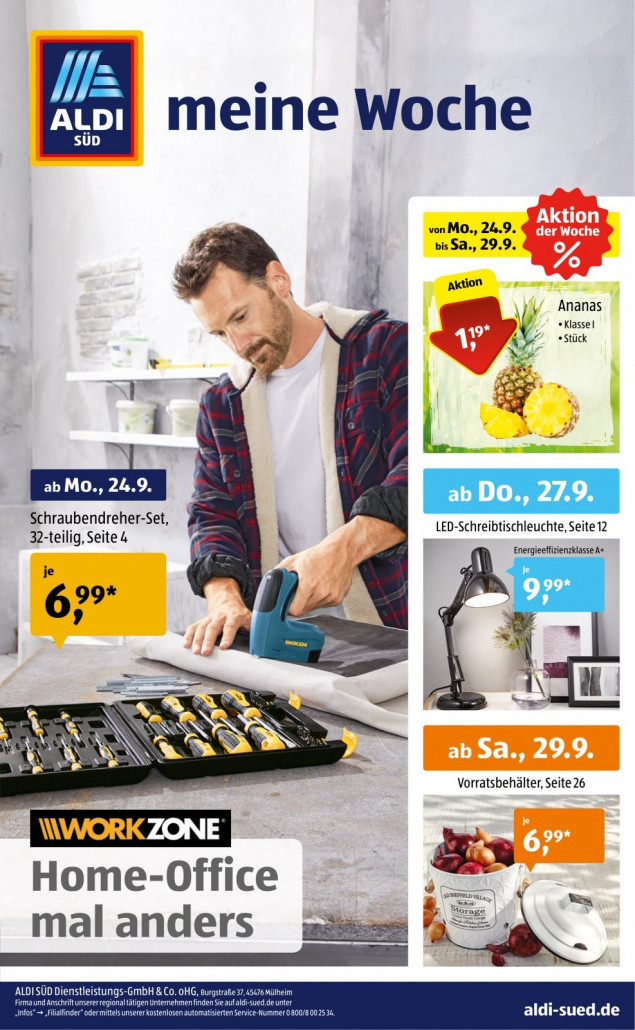 Aldi Süd Prospekte gültig von 24.09.2018 bis 29.09.2018