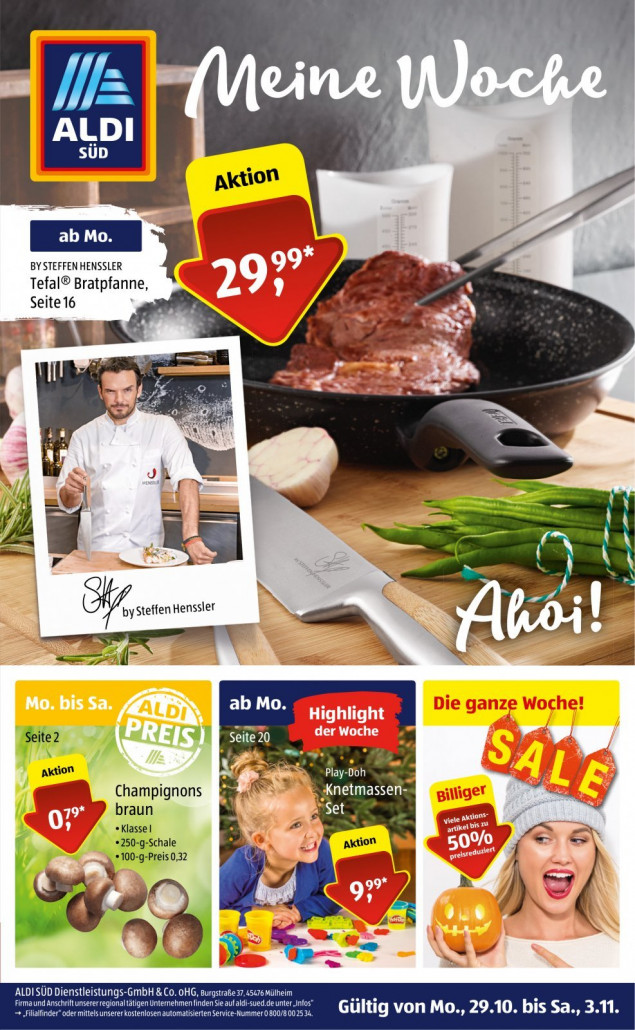 Aldi Süd Prospekte gültig von 29.10.2018 bis 05.11.2018