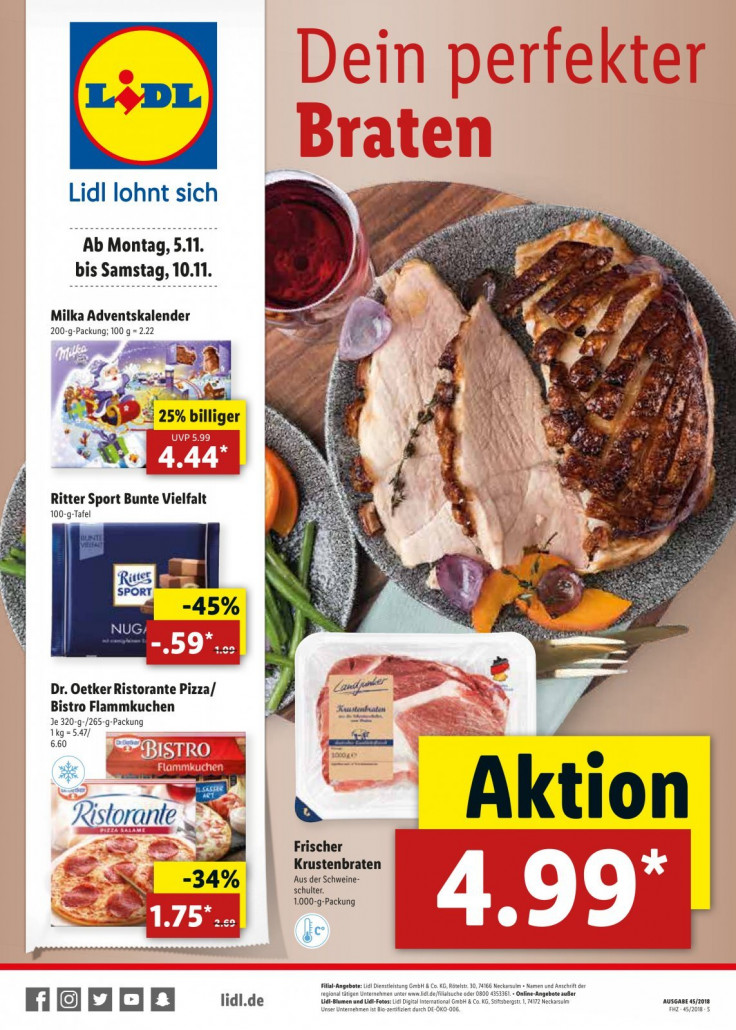 Lidl Prospekte gültig von 05.11.2018 bis 10.11.2018