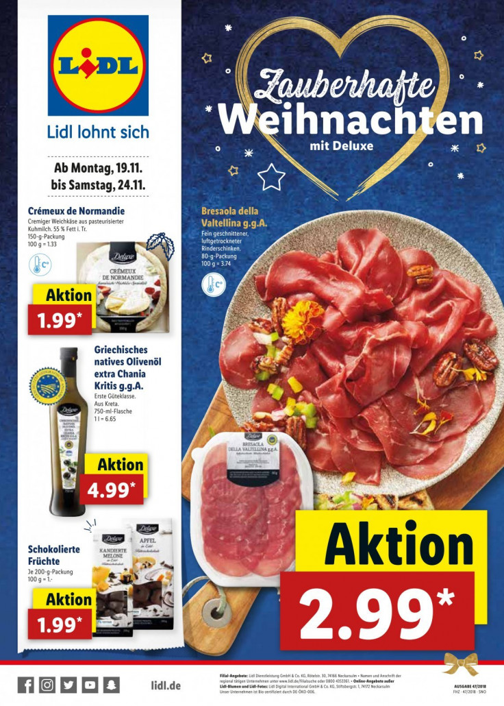 Lidl Prospekte gültig von 19.11.2018 bis 24.11.2018