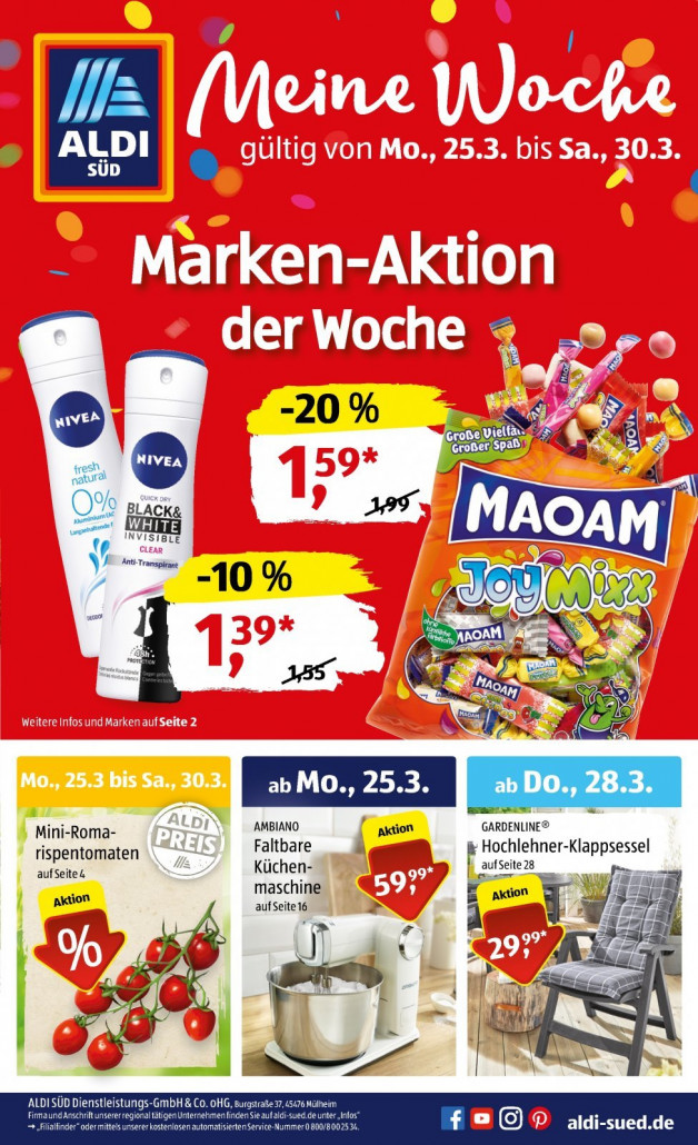 Aldi Süd Prospekte gültig von 25.03.2019 bis 30.03.2019