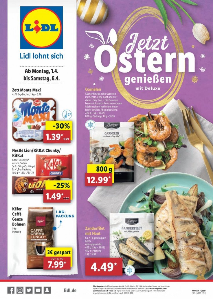 Lidl Prospekte gültig von 01.04.2019 bis 07.04.2019