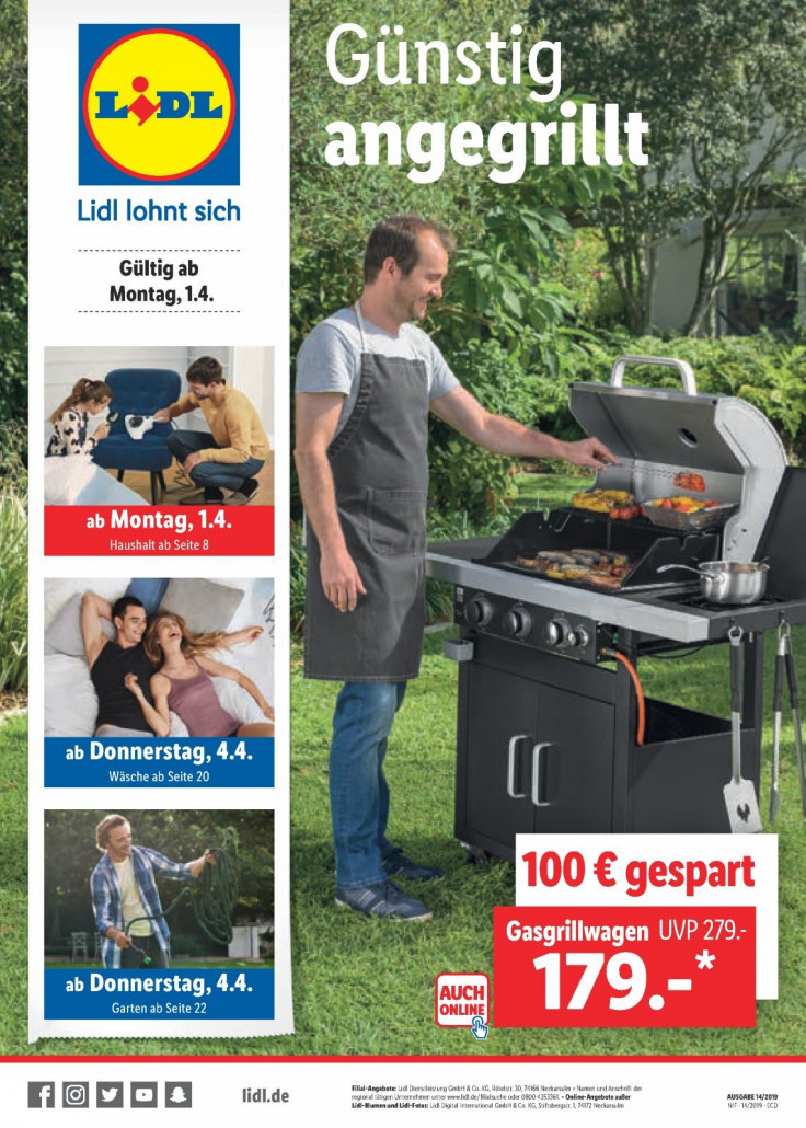 Lidl Prospekte gültig von 01.04.2019 bis 06.04.2019 - Günstig angegrillt