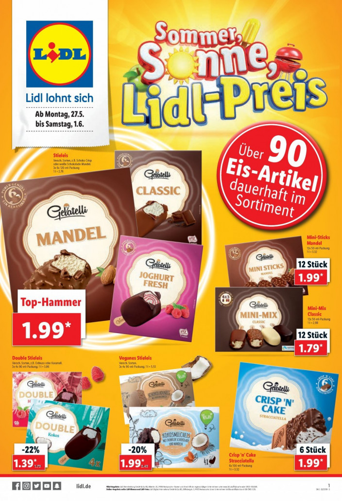 Lidl Prospekte gültig von 27.05.2019 bis 01.06.2019