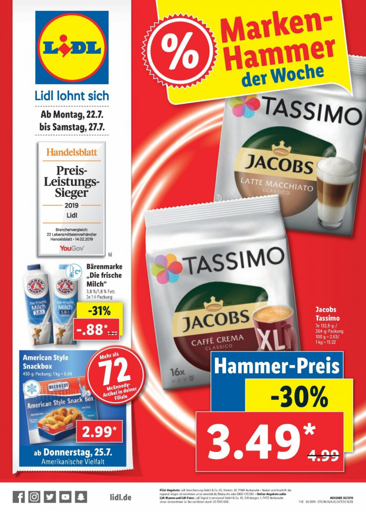 Lidl Prospekte gültig von 22.07.2019 bis 27.07.2019