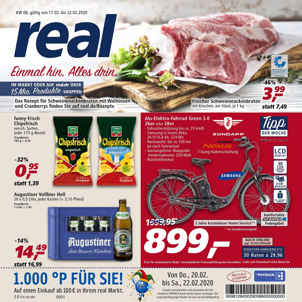 Real Prospekte 17.02.2020 - 22.02.2020 - Real Prospekt Woche 8