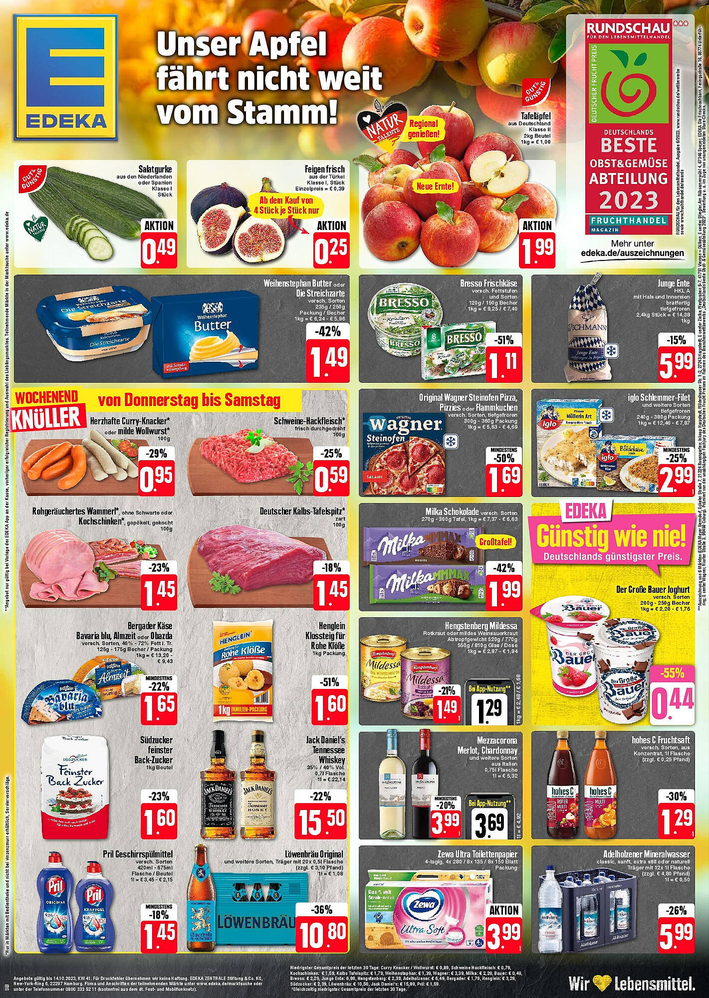 Edeka Prospekt gültig von 11.10.2023 bis 14.10.2023