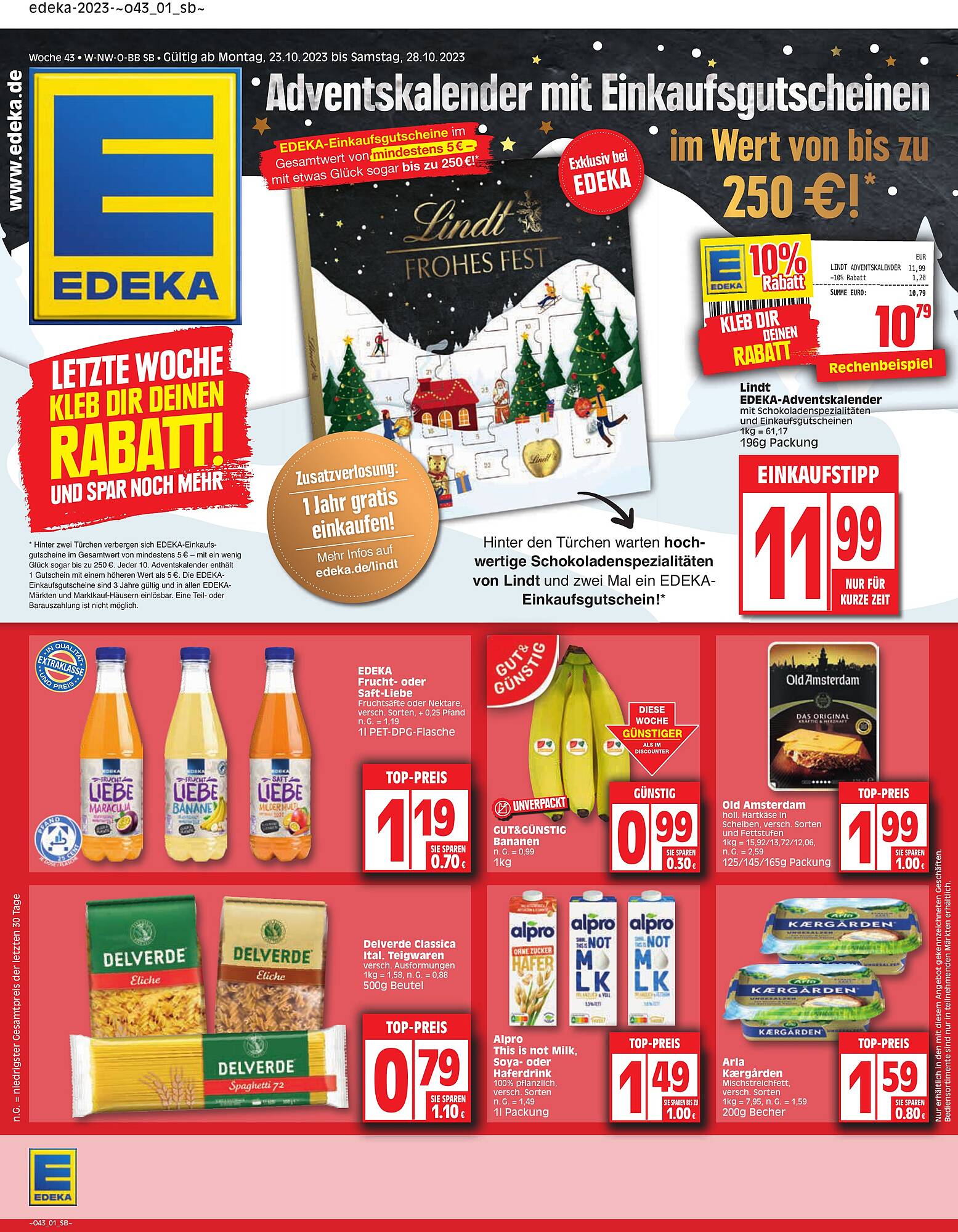 Edeka Prospekt gültig von 23.10.2023 bis 28.10.2023