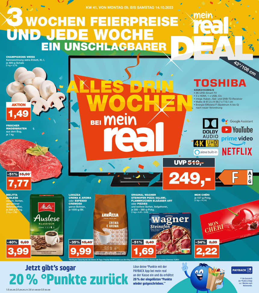 Real Prospekte 09.10.2023 - 14.10.2023 - Mein Real Prospekt Woche 41