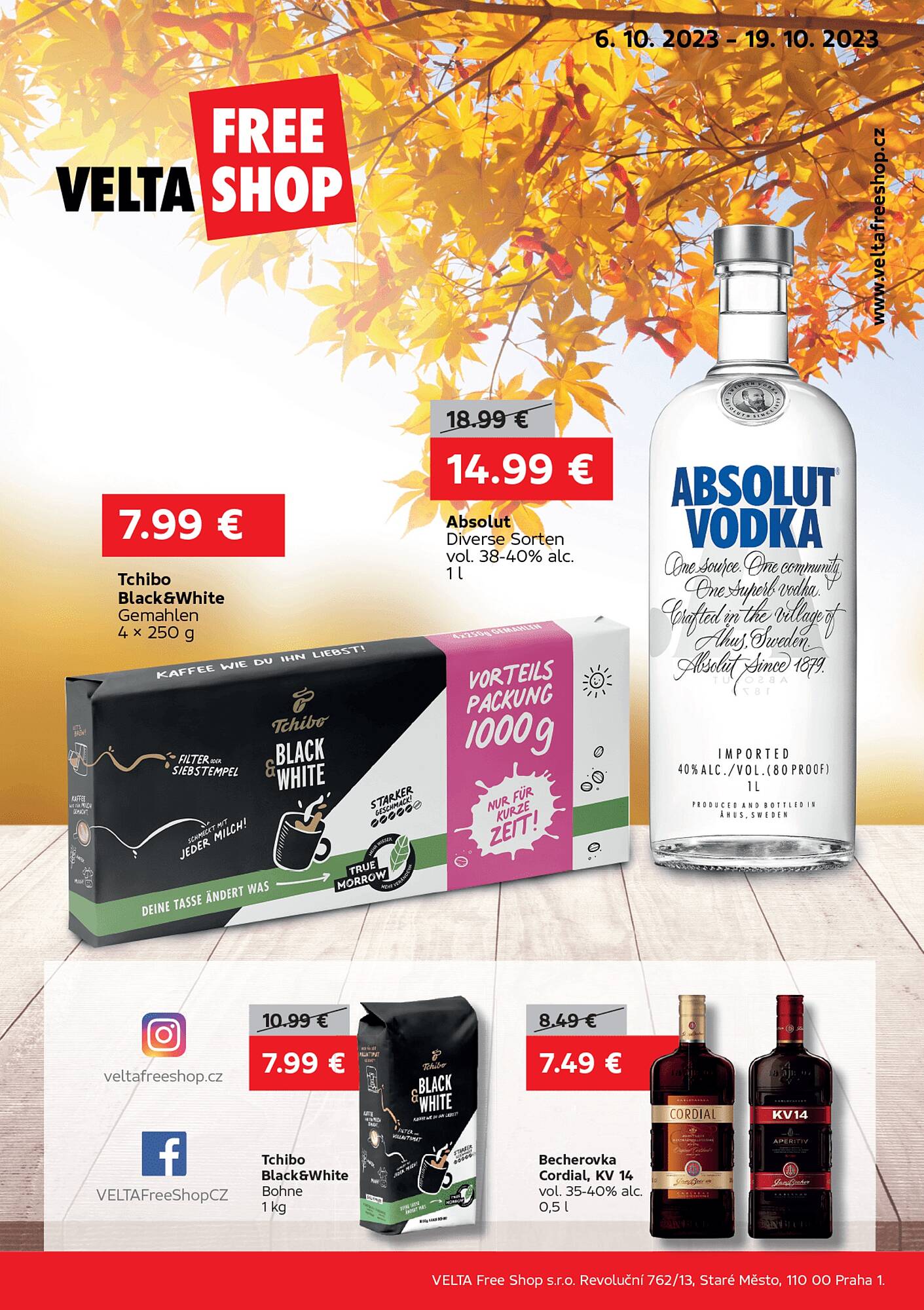 Velta Free Shop Prospekt gültig von 06.10.2023 bis 19.10.2023